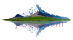 山峰,插画,白色,蓝色,绿色PNG