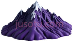 紫色,山脉PNG