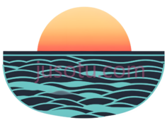日落,海洋PNG