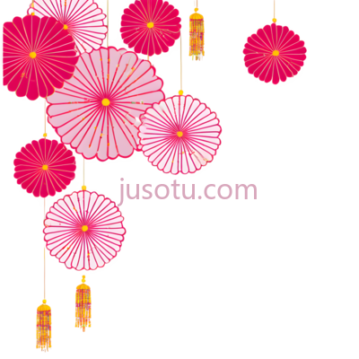 灯笼,中国风,粉色,红色, PNG