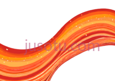 波浪,抽象,橙色PNG