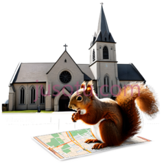 松鼠,卡通,棕色PNG