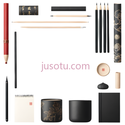 文具,水墨, PNG