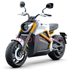 摩托车,现代,白色,橙色PNG