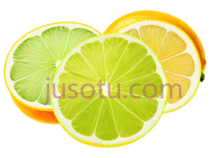 柠檬,橙子,切片,绿色,黄色PNG
