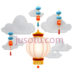 灯笼,中国风,红色,金色PNG