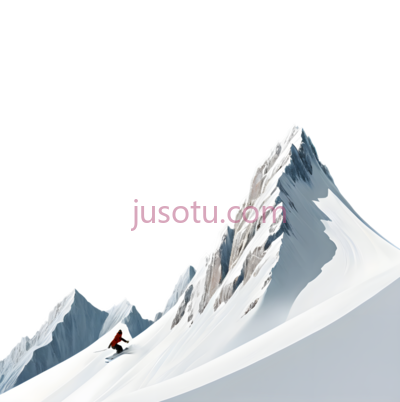 滑雪者,插画,白色,红色, PNG