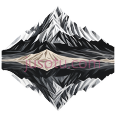 山峰,抽象,黑白PNG