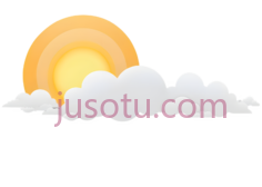 太阳,云朵,卡通,黄色,白色PNG