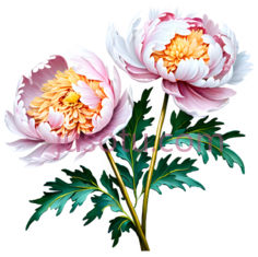 牡丹,菊花PNG