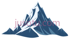 山峰,卡通,蓝色,白色PNG