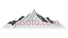 山峰,线条画,白色PNG