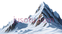 山峰,插画,白色,灰色PNG