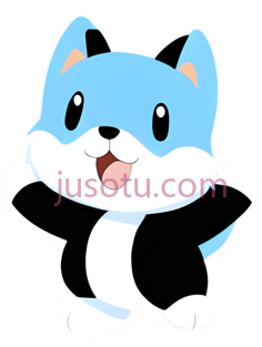 卡通猫,可爱,蓝色,白色PNG