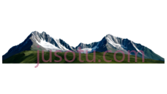 山脉,插画,白色,绿色,黑色PNG