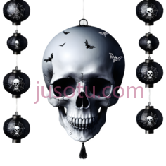 骷髅,哥特式,黑白PNG