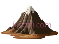 沙漠,火山PNG