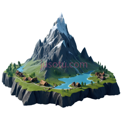 山脉,村庄, PNG