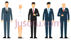 男性,女性,商务装,深蓝色PNG