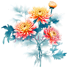 菊花,花瓣,叶纹PNG