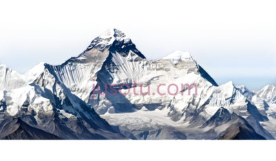 珠穆朗玛峰,自然景观,白色,蓝色, PNG