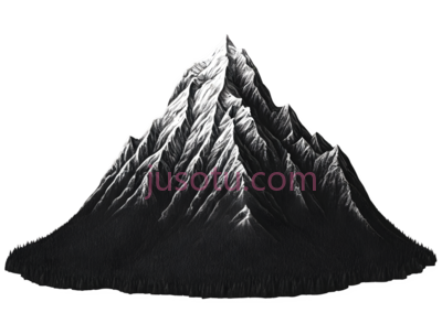 大山,森林, PNG