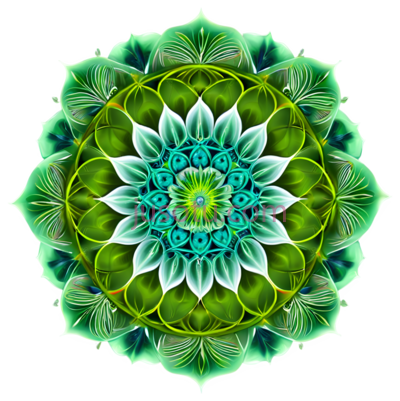 曼荼罗,绿色, PNG