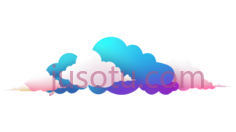云朵,卡通,蓝色,紫色,粉色PNG