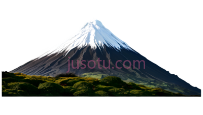 富士山,自然景观,白色,绿色, PNG