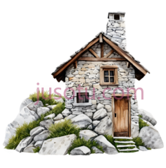 小屋,乡村,灰色,棕色PNG