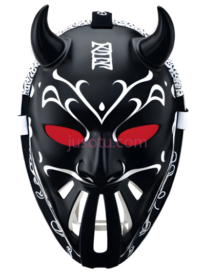 面具,恶魔,黑色, PNG