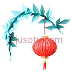 折纸,灯笼PNG