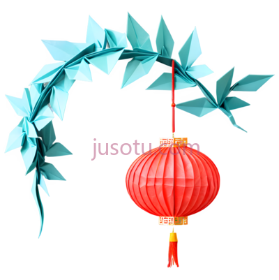 折纸,灯笼, PNG