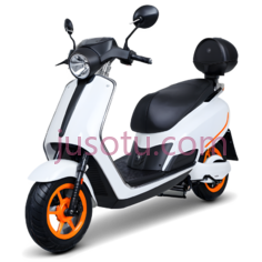 电动车,现代,白色,橙色PNG