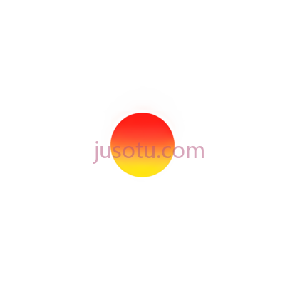 太阳,渐变,橙色, PNG