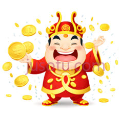 财神,金币,新年PNG