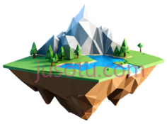 浮岛,山脉PNG