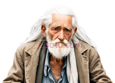 老人,白发, PNG
