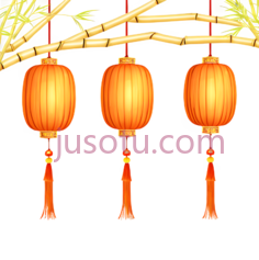 灯笼,中式,橙色PNG