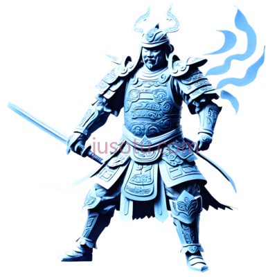 武士,古代盔甲,蓝色, PNG