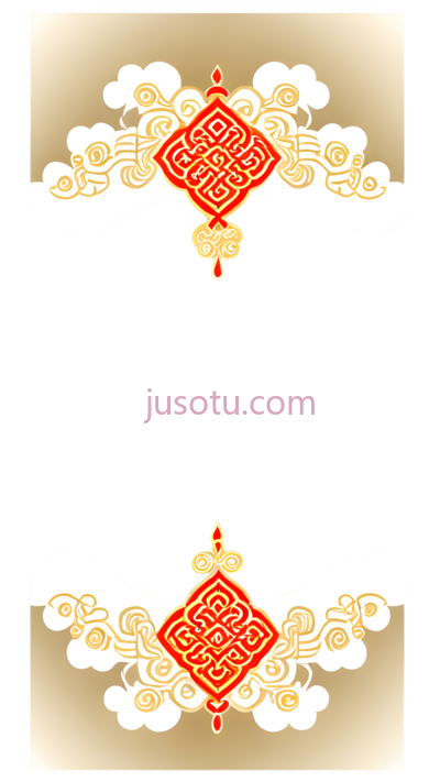 中国结,中式,红色, PNG