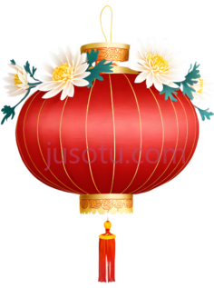 灯笼,菊花PNG