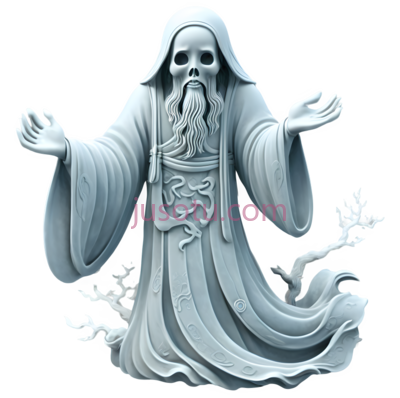 雕像,神秘,古老,白色, PNG