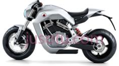 摩托车,现代,白色PNG