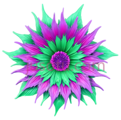 花,抽象,紫色, 绿色PNG