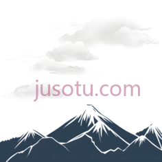 水墨,山云PNG