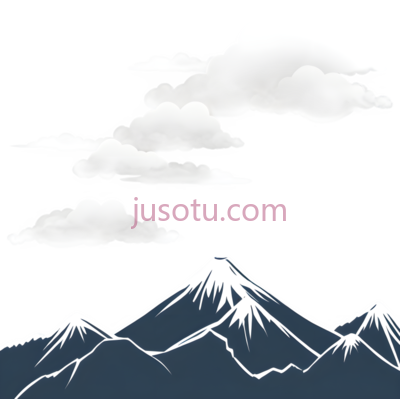 水墨,山云, PNG