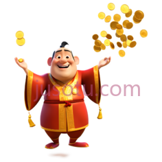 财神,卡通,红色PNG