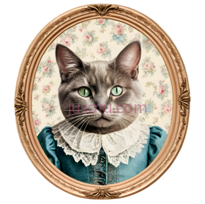 猫,复古,灰色, PNG