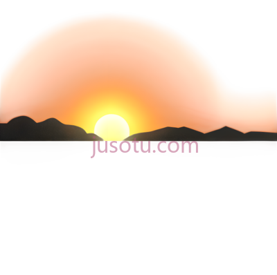 光辉,夕阳, PNG
